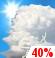 Chance Thunderstorms. Chance for Measurable Precipitation 40%